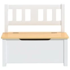 VIDAXL Banc De Rangement Pour Enfants Blanc Et Beige 60x30x55 Cm Mdf 11 VIDAXL Banc De Rangement Pour Enfants Blanc Et Beige 60x30x55 Cm Mdf -Promos Le Jardin Vivant Magasin 0553fe623e749a74