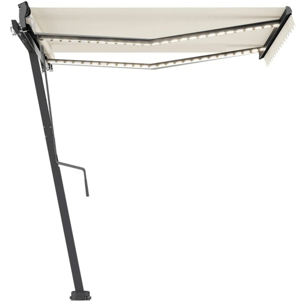 VIDAXL Auvent Automatique Sur Pied 350x250 Cm Crème 4 VIDAXL Auvent Automatique Sur Pied 350x250 Cm Crème – Image 2