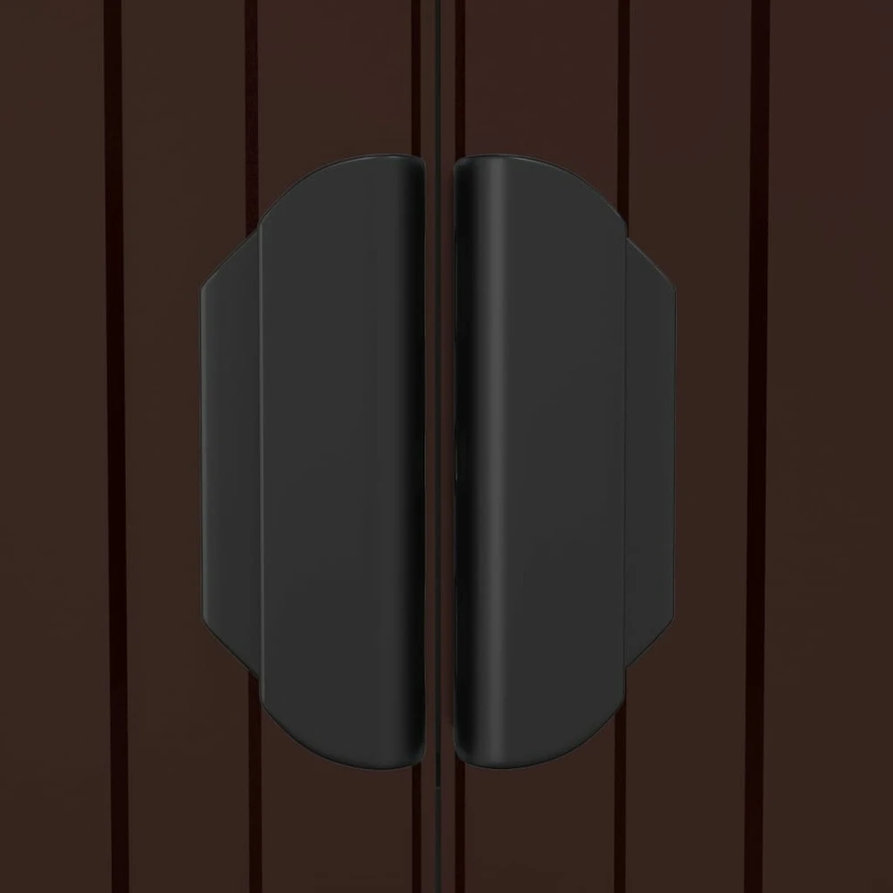 VIDAXL Abri De Jardin Marron Foncé 192x108x223 Cm Acier Galvanisé 9 VIDAXL Abri De Jardin Marron Foncé 192x108x223 Cm Acier Galvanisé – Image 7