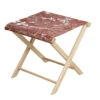 Tabouret Pliant Benicio Rouille 43x43 H 42 Cm -Promos Le Jardin Vivant Magasin 1041133 2041252