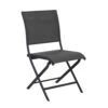 Chaise élégance Pliante Graphite -Promos Le Jardin Vivant Magasin 1043954 2058310