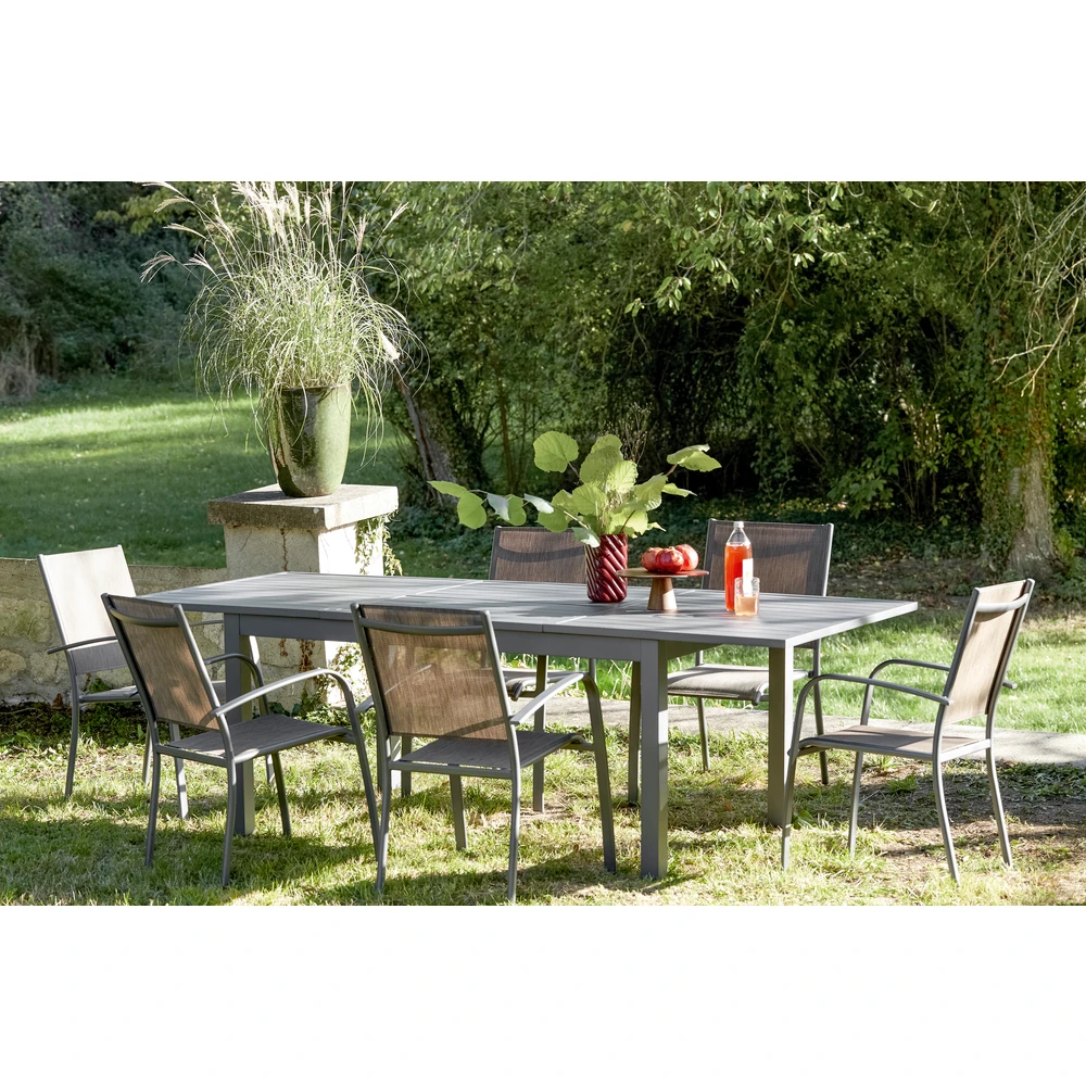 Table Extensible ATLAS En Aluminium - 160/240 Cm 4 Table Extensible ATLAS En Aluminium - 160/240 Cm – Image 2