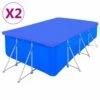 VIDAXL Couvertures De Piscine 2 Pcs Pe Rectangulaire 90 G/m² 400x207cm 2 VIDAXL Couvertures De Piscine 2 Pcs Pe Rectangulaire 90 G/m² 400x207cm -Promos Le Jardin Vivant Magasin 11ef36cedeb6366b