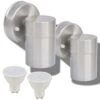 VIDAXL Applique Murale Led D'extérieur 2 Pcs Acier -Promos Le Jardin Vivant Magasin 1b227bc9dd67a40f