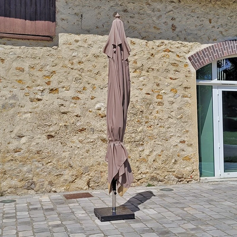 Parasol Droit 4x3 M Taupe Pegasia 5 Parasol Droit 4x3 M Taupe Pegasia – Image 3
