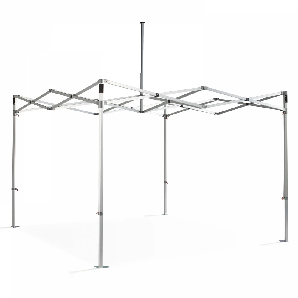 Tente Pliante M2 En Aluminium 3x3m 480g/m² 50mm Gris 4 Tente Pliante M2 En Aluminium 3x3m 480g/m² 50mm Gris – Image 2