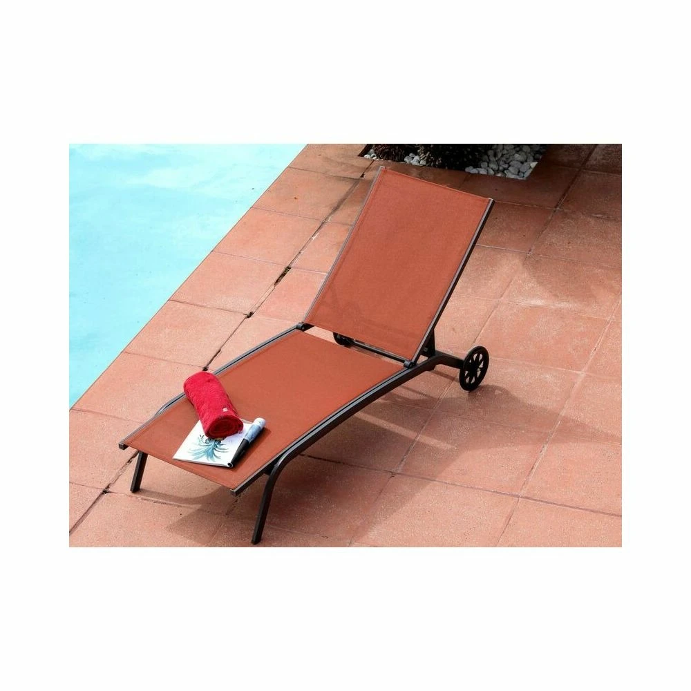 Bains De Soleil En Aluminium Celio (lot De 2) 4 Bains De Soleil En Aluminium Celio (lot De 2) – Image 2