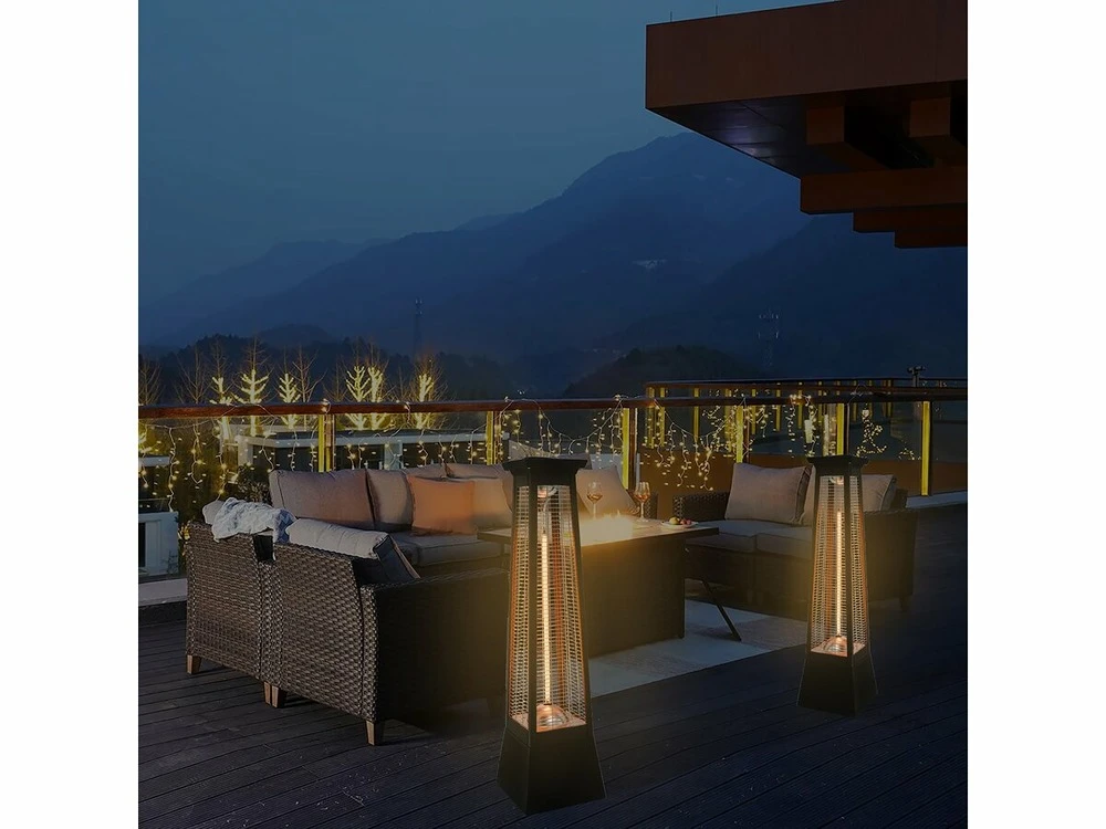 Chauffage électrique Radiant En Fibre De Carbone "volcano" - 2000w - Noir 4 Chauffage électrique Radiant En Fibre De Carbone "volcano" - 2000w - Noir – Image 2