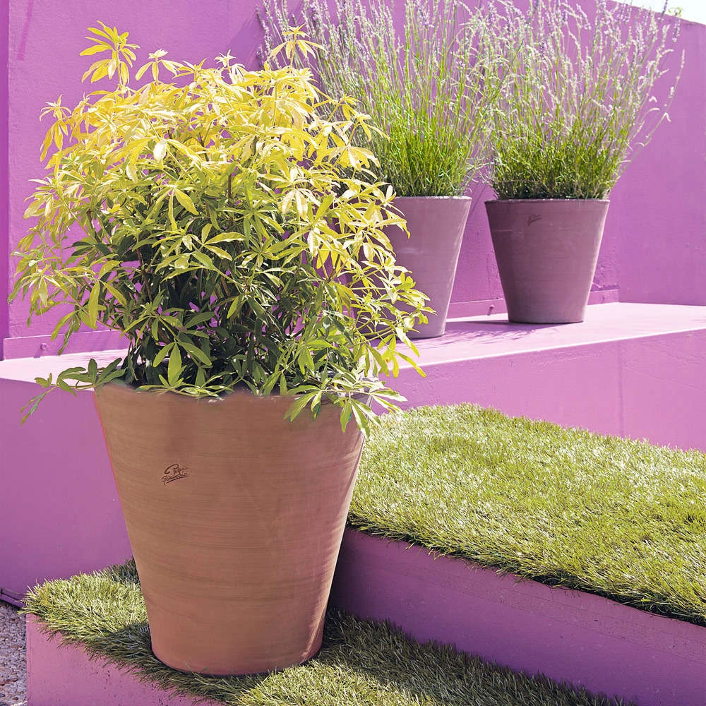 Cuvier Contemporain En Terre Cuite Ø 29 X H. 29cm 4 Cuvier Contemporain En Terre Cuite Ø 29 X H. 29cm – Image 2