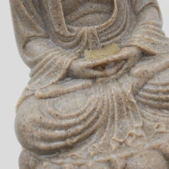 Fontaine Bouddha Assis En Pierre Reconstituée Avec Led -Promos Le Jardin Vivant Magasin 3657769a8fc628b3