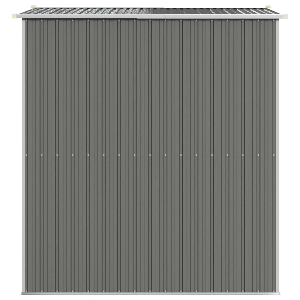 VIDAXL Abri De Jardin Gris Clair 192x191x223 Cm Acier Galvanisé 7 VIDAXL Abri De Jardin Gris Clair 192x191x223 Cm Acier Galvanisé – Image 5