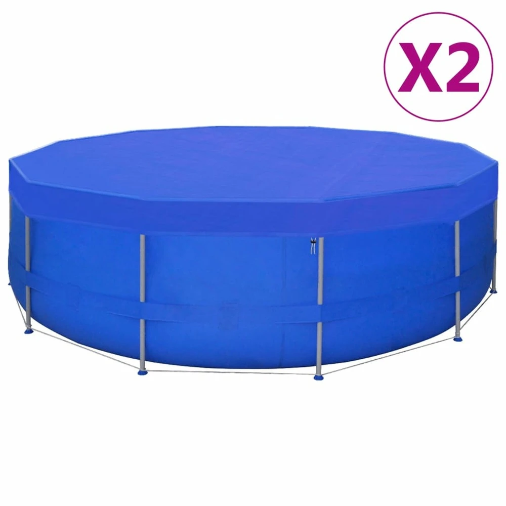 VIDAXL Couvertures De Piscine 2 Pcs Pe Ronde 540 Cm 90 G/m² 3 VIDAXL Couvertures De Piscine 2 Pcs Pe Ronde 540 Cm 90 G/m²