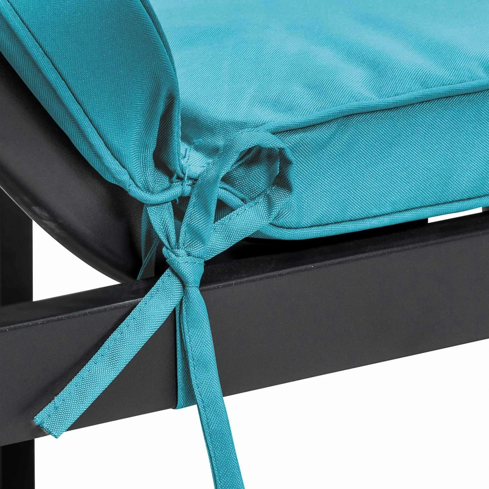 Coussin De Bain De Soleil En Polyester Bleu 6 Coussin De Bain De Soleil En Polyester Bleu – Image 4