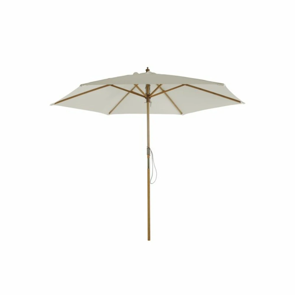 Parasol Droit Poema En Bambou Contreplaqué Et Tissu Beige Clair 3 Parasol Droit Poema En Bambou Contreplaqué Et Tissu Beige Clair