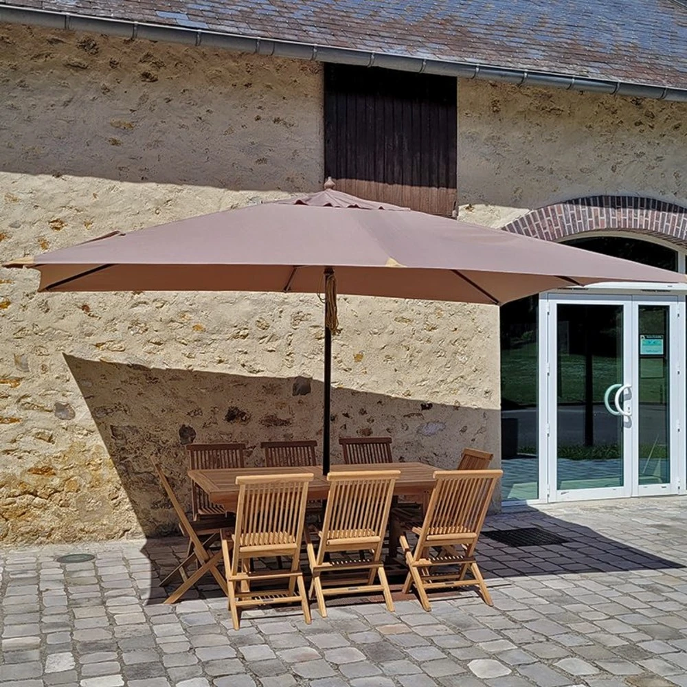 Parasol Droit 4x3 M Taupe Pegasia 7 Parasol Droit 4x3 M Taupe Pegasia – Image 5