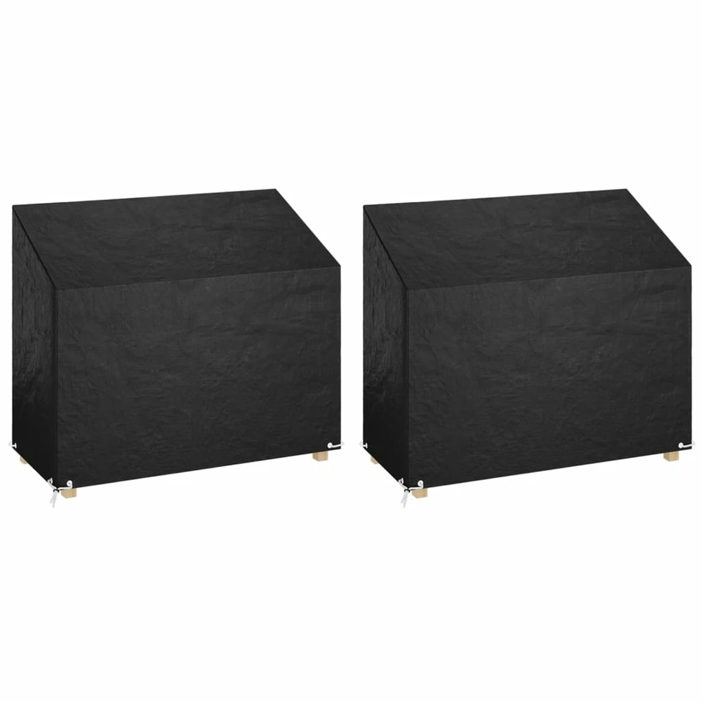 VIDAXL Housses De Banc De Jardin 2 Pcs 8 œillets 160x70x70/88 Cm Pe 3 VIDAXL Housses De Banc De Jardin 2 Pcs 8 œillets 160x70x70/88 Cm Pe
