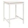 VIDAXL Table De Jardin Blanc 82,5x82,5x110 Cm Bois Massif De Pin -Promos Le Jardin Vivant Magasin 5ede055b59b10c4c