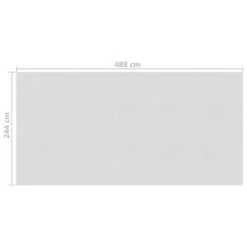 VIDAXL Film Solaire De Piscine Flottant Pe 488x244 Cm Gris -Promos Le Jardin Vivant Magasin 600684e40f0c434d