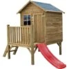 Maisonnette En Bois Avec Toboggan "tomek" -Promos Le Jardin Vivant Magasin 623844ffb4d996.68750293