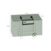 Housse De Protection Pour Barbecue Rectangulaire 170 X 50 X 85 Cm - Noir -Promos Le Jardin Vivant Magasin 627036eb3163a8.94742564