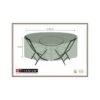 Housse De Protection Pour Table Ronde + Chaises 120 X 120 X 85 Cm - Noir -Promos Le Jardin Vivant Magasin 627036ef080065.42251879