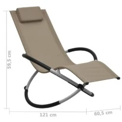 VIDAXL Chaise Longue Pour Enfants Acier Taupe -Promos Le Jardin Vivant Magasin 627a6e949c0869.64580158