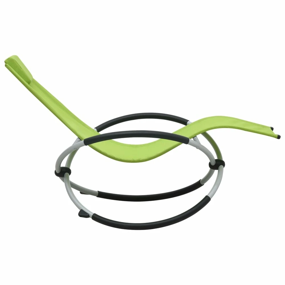 VIDAXL Chaise Longue Pour Enfants Acier Vert 5 VIDAXL Chaise Longue Pour Enfants Acier Vert – Image 3