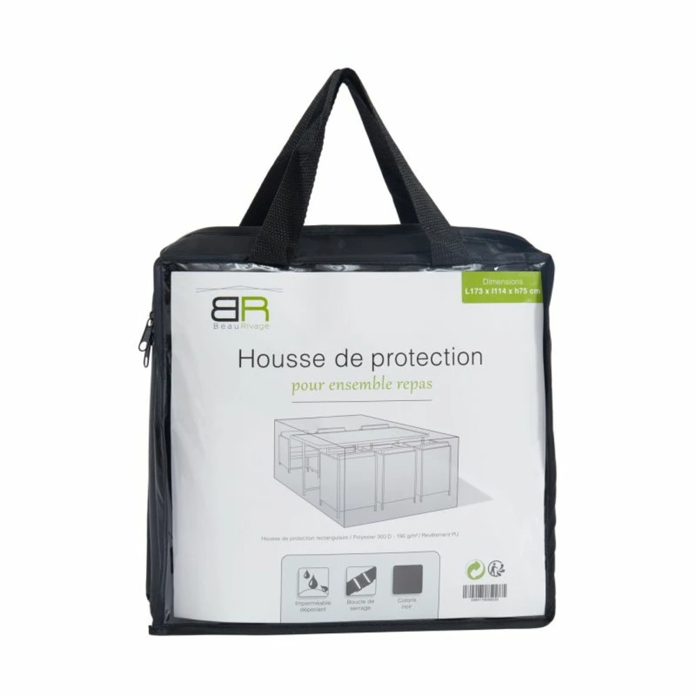 Housse De Protection Pour Ensemble Repas De Jardin 6 Places Noir 3 Housse De Protection Pour Ensemble Repas De Jardin 6 Places Noir