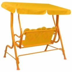 VIDAXL Balancelle Pour Enfants Jaune 115x75x110 Cm Tissu -Promos Le Jardin Vivant Magasin 6310a24b053a59.37425693