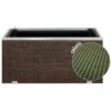 Jardinière En Résine Tressée Avec Réserve D'eau Et Cadre En Aluminium 95 X 39 X -Promos Le Jardin Vivant Magasin 6345bd670cb544.83275073