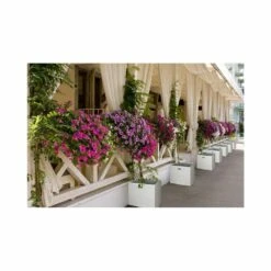 Jardinière En Résine Tressée 46 X 46 X 46 Cm -Promos Le Jardin Vivant Magasin 6345bd89e73474.37080221
