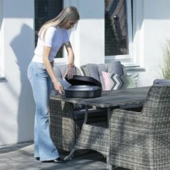 Madison Housse De Meubles D'extérieur 130 X 130 X 85 Cm Gris -Promos Le Jardin Vivant Magasin 6364b90ed32991.89211737