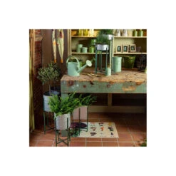 ESSCHERT DESIGN Jardinière Sur Pied En Zinc Intérieure Extérieure (lot De 2) Rondes - 2,7 / 3,8 -Promos Le Jardin Vivant Magasin 63c93b85ee0b16.60244386