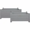 Bacs à Fleurs Rectangulaires (lot De 2) Gris -Promos Le Jardin Vivant Magasin 63ce8f5f9471c9.81865104