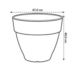 Elho Pot De Fleurs Rond Vibia Campana - ø 47 X H.40 Cm - Blanc 10 Elho Pot De Fleurs Rond Vibia Campana - ø 47 X H.40 Cm - Blanc -Promos Le Jardin Vivant Magasin 63f55e980dba48.78024312