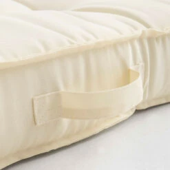 Coussin De Sol Ou D'assise Matelassé Polyester écru 120 X 80 X 12cm -Promos Le Jardin Vivant Magasin 6415c6be3ff350fa