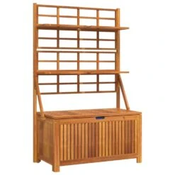 VIDAXL Boîte De Rangement Avec Treillis 99x50x160 Cm Acacia Massif -Promos Le Jardin Vivant Magasin 641f164a9ac828.56883516