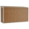 VIDAXL Abri De Jardin Mural Marron 118x288x178 Cm Acier Galvanisé -Promos Le Jardin Vivant Magasin 641f437f29c7f7.46855805