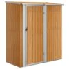 VIDAXL Abri De Jardin Marron 180,5x97x209,5 Cm Acier Galvanisé -Promos Le Jardin Vivant Magasin 641f438931fd03.85299471