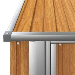 VIDAXL Abri De Jardin Marron 180,5x97x209,5 Cm Acier Galvanisé -Promos Le Jardin Vivant Magasin 641f43893fec29.81966906