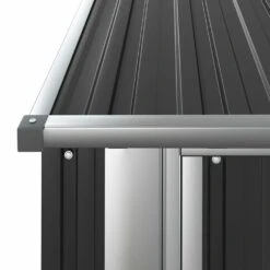 VIDAXL Abri De Jardin Anthracite 180,5x97x209,5 Cm Acier Galvanisé -Promos Le Jardin Vivant Magasin 641f43bc2907a0.16361426