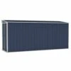 VIDAXL Abri De Jardin Mural Anthracite 118x382x178 Cm Acier -Promos Le Jardin Vivant Magasin 641f43e7620550.02056482