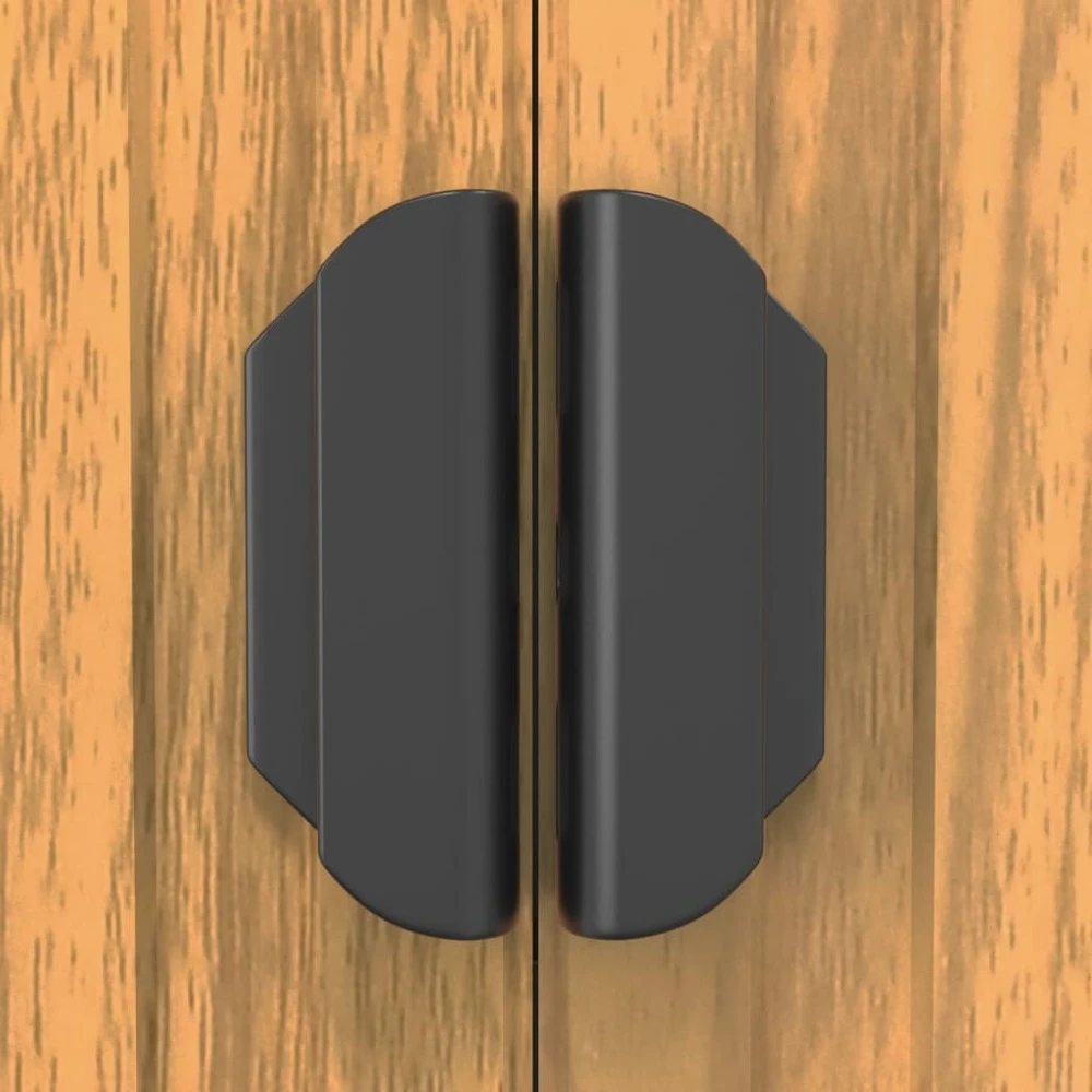 VIDAXL Abri De Jardin Marron Clair 192x357x223 Cm Acier Galvanisé 9 VIDAXL Abri De Jardin Marron Clair 192x357x223 Cm Acier Galvanisé – Image 7