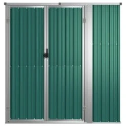VIDAXL Abri à Outils De Jardin Vert 161x89x161 Cm Acier Galvanisé -Promos Le Jardin Vivant Magasin 641f43f5a65757.21599145