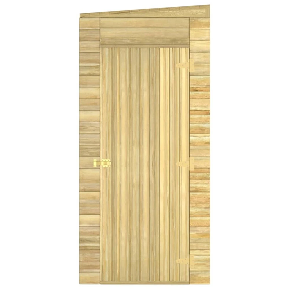 VIDAXL Abri De Stockage De Jardin 100x110x218 Cm Bois De Pin Imprégné 5 VIDAXL Abri De Stockage De Jardin 100x110x218 Cm Bois De Pin Imprégné – Image 3