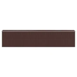 VIDAXL Abri De Jardin Marron Foncé 192x938x223 Cm Acier Galvanisé -Promos Le Jardin Vivant Magasin 641f440cbf7a88.04924153