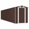 VIDAXL Abri De Jardin Marron Foncé 192x855x223 Cm Acier Galvanisé 1 VIDAXL Abri De Jardin Marron Foncé 192x855x223 Cm Acier Galvanisé -Promos Le Jardin Vivant Magasin 641f44159ae904.74278608