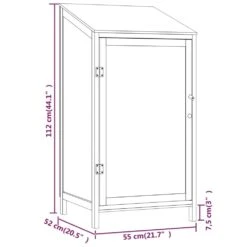 VIDAXL Remise De Jardin Blanc 55x52x112 Cm Bois De Sapin Solide -Promos Le Jardin Vivant Magasin 64232f8937fe96.07696223