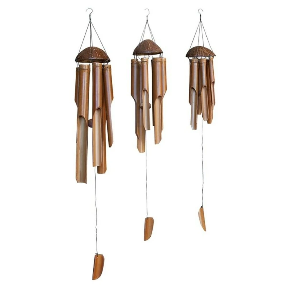Carillon à Vent Bambou - Marron 40 Cm 3 Carillon à Vent Bambou - Marron 40 Cm