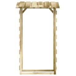 VIDAXL Pergola Avec Toit 100x90x200 Cm Bois De Pin Imprégné -Promos Le Jardin Vivant Magasin 642336f9d892d9.19572922